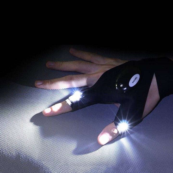 Gants avec lampe led intgrè